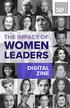 THE IMPACT OF WOMEN LEADERS DIGITAL ZINE