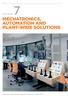 MECHATRONICS, AUTOMATION AND PLANT-WIDE SOLUTIONS