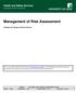 Management of Risk Assessment