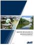 jmt.com WATER RESOURCES MANAGEMENT Part of a diversified family of solutions