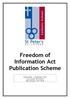 Freedom of Information Act Publication Scheme