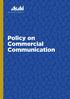 Policy on Commercial Communication