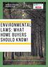 Environmental laws: What home buyers should know!