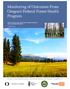 Monitoring of Outcomes From Oregon s Federal Forest Health Program