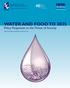 WATER AND FOOD TO 2025