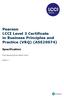Pearson LCCI Level 3 Certificate in Business Principles and Practice (VRQ) (ASE20074)