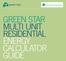 Green Star Multi Unit Residential Calculator Guide