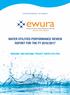 WATER UTILITIES PERFORMANCE REVIEW REPORT FOR THE FY 2016/2017 REGIONAL AND NATIONAL PROJECT WATER UTILITIES