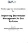 Position paper and recommendations for Improving Stormwater Management in San Antonio