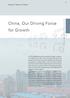 China, Our Driving Force for Growth