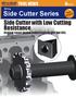 Side Cutter with Low Cutting Resistance