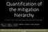 Quantification of the mitigation hierarchy