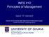 INFS 212 Principles of Management