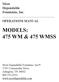 MODELS: 475 WM & 475 WMSS