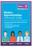 MODERN APPRENTICESHIP CANDIDATE INFORMATION. My application has been successful, what now? Had a successful assessment day and been offered a post?