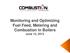 Monitoring and Optimizing Fuel Feed, Metering and Combustion in Boilers June 13, 2013