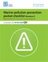 Marine pollution prevention pocket checklist Revision 5