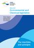 Environmental and Chemical legislation