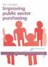 Key messages. Improving public sector purchasing