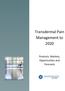 Transdermal Pain Management to 2020