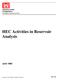 HEC Activities in Reservoir Analysis