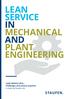 LEAN SERVICE IN MECHANICAL AND PLANT ENGINEERING