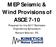MEP Seismic & Wind Provisions of ASCE Prepared for the 2017 Rochester Engineering Symposium Richard Sherren, P.E.