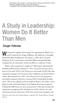 A Study in Leadership: Women Do It Better Than Men