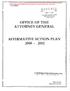 OFFICE OF THE ATTORNEY GENERAL AFFIRMATIVE ACTION PLAN