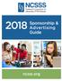 2018 Sponsorship & Advertising Guide. ncsss.org