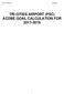 49 CFR Part 23 2/9/2016 TRI CITIES AIRPORT (PSC) ACDBE GOAL CALCULATION FOR