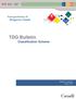 TDG Bulletin. Classification Scheme
