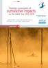 Thematic assessment of. cumulative impacts. on the Baltic Sea