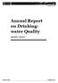 Annual Report on Drinking- water Quality Released 2018 health.govt.nz