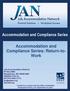 Accommodation and Compliance Series. Accommodation and Compliance Series: Return-to- Work