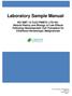 Laboratory Sample Manual