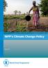 WFP s Climate Change Policy