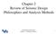 Chapter 2 Review of Seismic Design Philosophies and Analysis Methods. Chapter 2 Design and Analysis