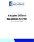 Chapter Officer Transition Retreat OFFICER RESOURCE MANUAL