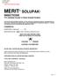 MERIT SOLUPAK INSECTICIDE 75% Wettable Powder in Water Soluble Packets