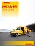 DHL MyBill USER GUIDE