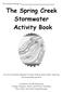 The Spring Creek Stormwater Activity Book