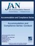 Accommodation and Compliance Series. Accommodation and Compliance Series: Conduct