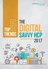 THE DIGITAL. Top trends SAVVY HCP