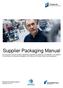 Supplier Packaging Manual