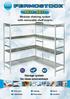 Modular shelving system with removable shelf inserts. HYGiENE ALiMENtAirE   Storage system for clean environment.