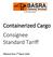 Containerized Cargo Consignee Standard Tariff