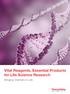 Vital Reagents, Essential Products for Life Science Research