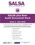 SALSA plus Beer Audit Document Pack