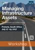 Managing Infrastructure Assets